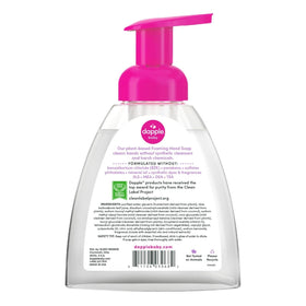 Dapple foam texture close-up demonstrating soft lather and easy rinsing benefit