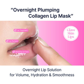 DaseuL’ applying mask to lips before bed, demonstrates ease of overnight use