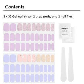 Dashing Diva application kit with prep pad and nail file for quick, precise application