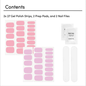 Dashing Diva pressing a strip onto nail demonstrating easy, lamp-free application benefit