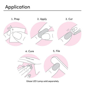 Dashing Diva kit tools including prep pad, file, and stick displayed to show everything needed for application