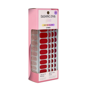 Dashing Diva front packaging showing kit contents and vibrant red shades benefit quick selection