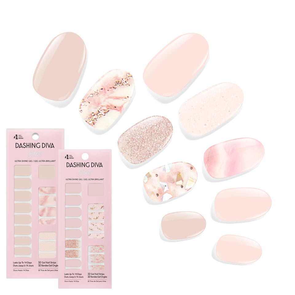 Dashing Diva front packaging showing both Classic Marbles sets and glossy finish benefit