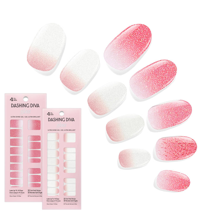 Dashing Diva front packaging showing both Classic Ombre sets and benefits