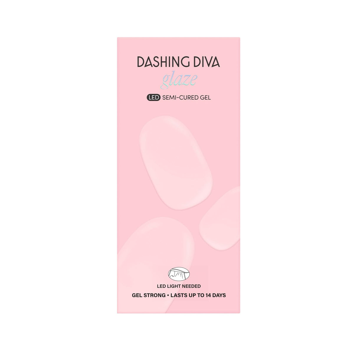 Comparison of Dashing Diva strip sizes and color swatches for fit