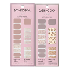 Dashing Diva finished manicure top view highlighting long-lasting gloss