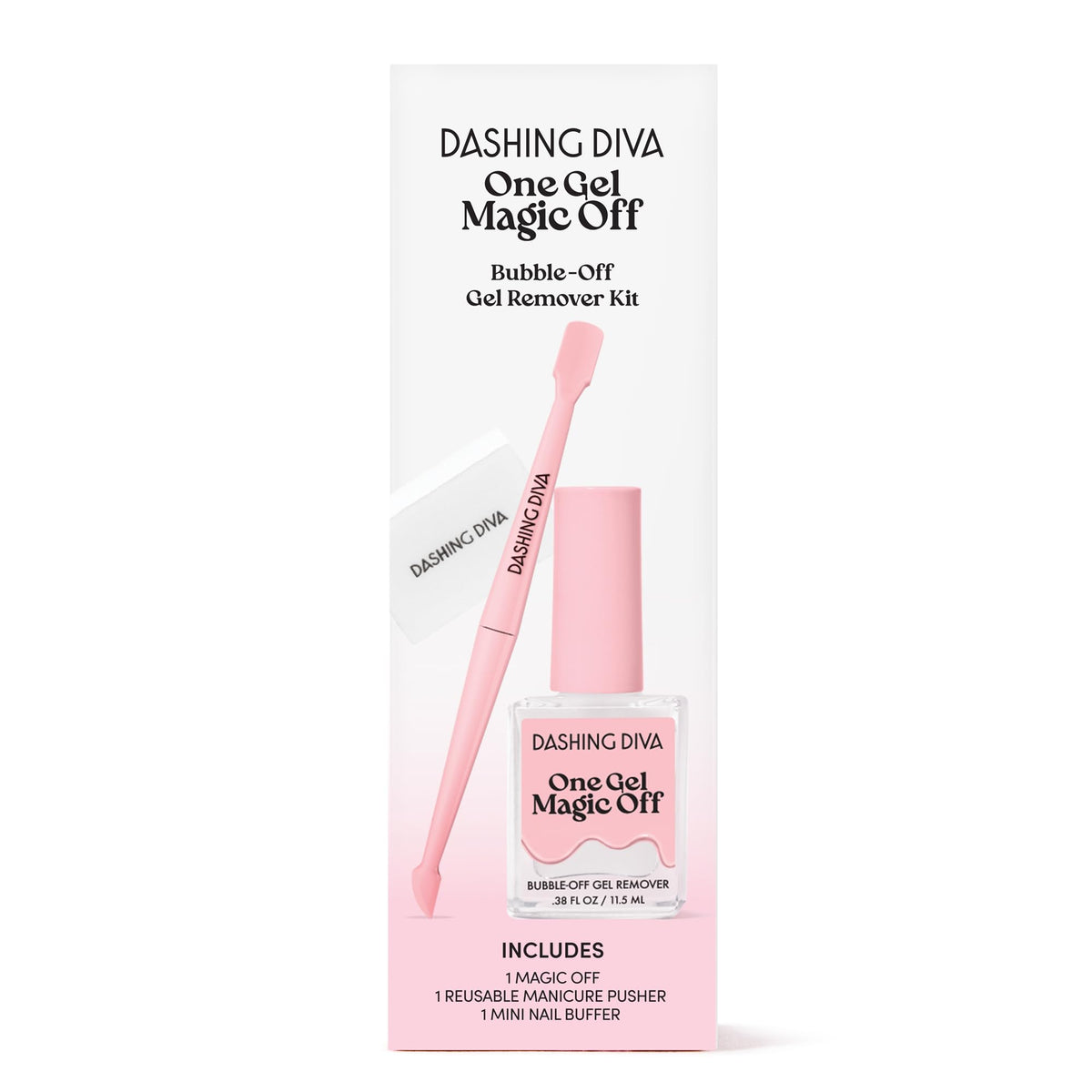 lifestyle bathroom counter shot with Dashing Diva kit for at-home removal routine