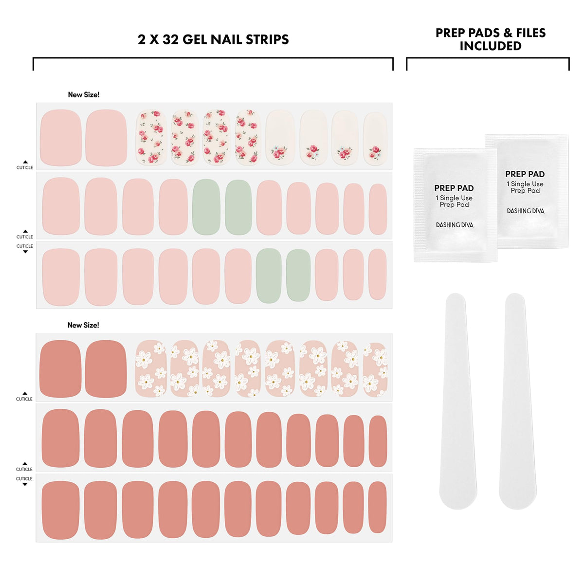 Dashing Diva application image with hand pressing strip for easy use and speed