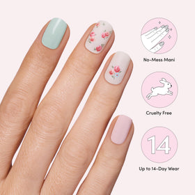 Dashing Diva size comparison on fingertip showing accurate fit and convenience