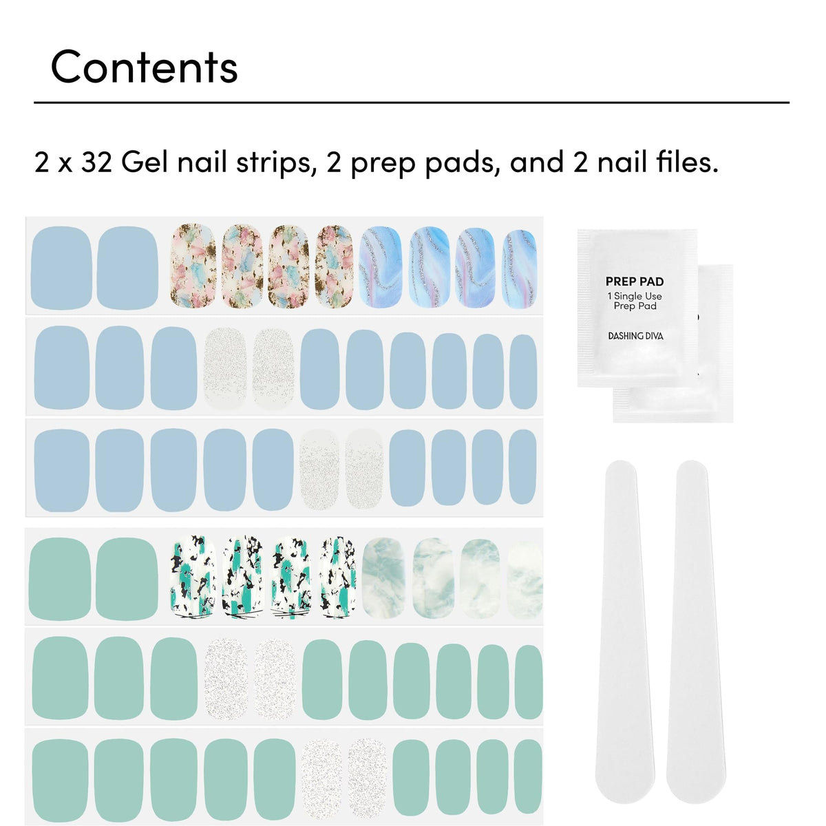 Dashing Diva strip being applied to nail showing easy press-on benefit