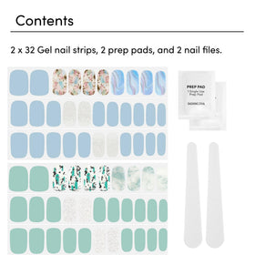 Dashing Diva strip being applied to nail showing easy press-on benefit