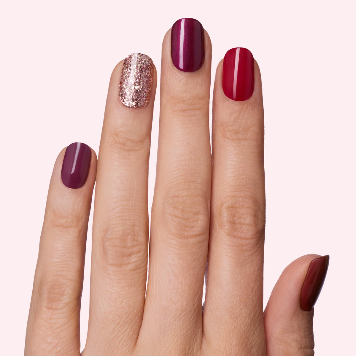 Dashing Diva close-up of glossy strip texture showing smooth gel finish for salon shine