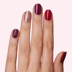 Dashing Diva close-up of glossy strip texture showing smooth gel finish for salon shine