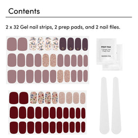 Dashing Diva gel strips in hand showing scale and easy selection