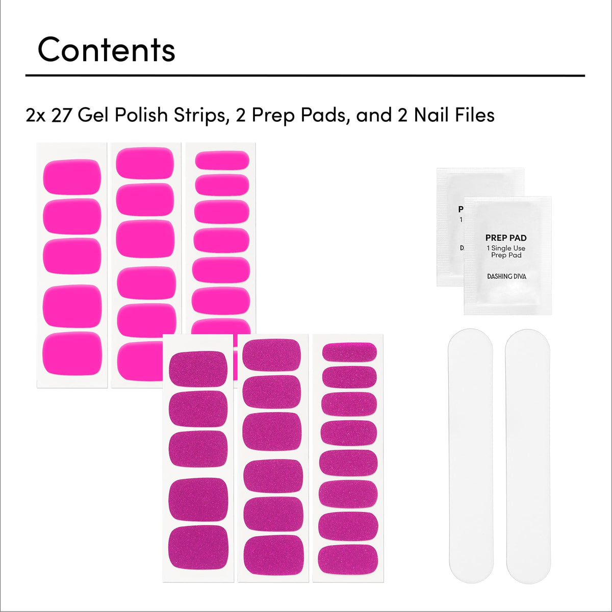 Dashing Diva prep pad and nail file displayed for fast, clean application