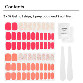 Dashing Diva unboxed contents two sets prep pad and file for quick use