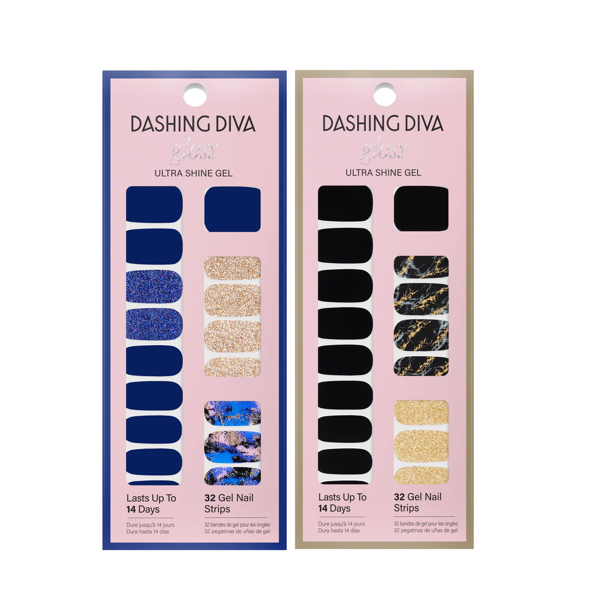 Dashing Diva finished manicure lifestyle shot on hands showing salon-quality gloss and polished look