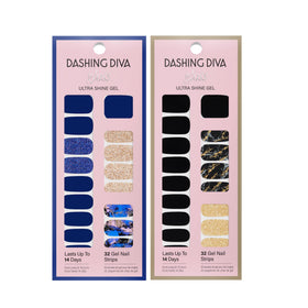 Dashing Diva finished manicure lifestyle shot on hands showing salon-quality gloss and polished look
