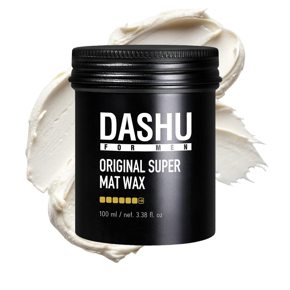 DASHU front packaging jar showing brand and matte styling wax benefits