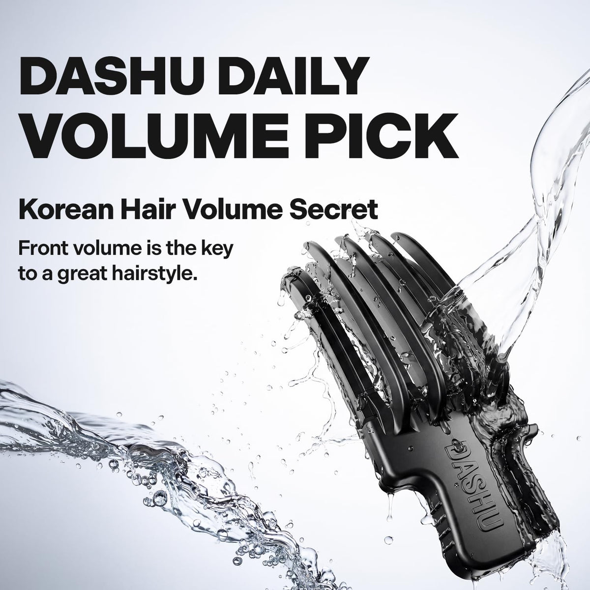DASHU close-up of teeth showing smooth tips and gentle grip on strands benefit