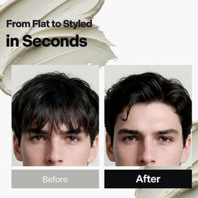 DASHU wax on fingertips ready to apply, enabling controlled styling benefit