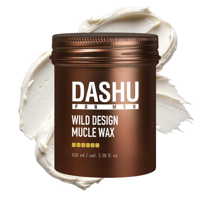 DASHU jar front view showing product and strong-hold styling benefit