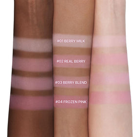 dasique open palette displaying four berry shades for versatile looks