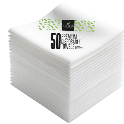 DAVELEN front packaging showing 50-count and luxury appearance for quick setup