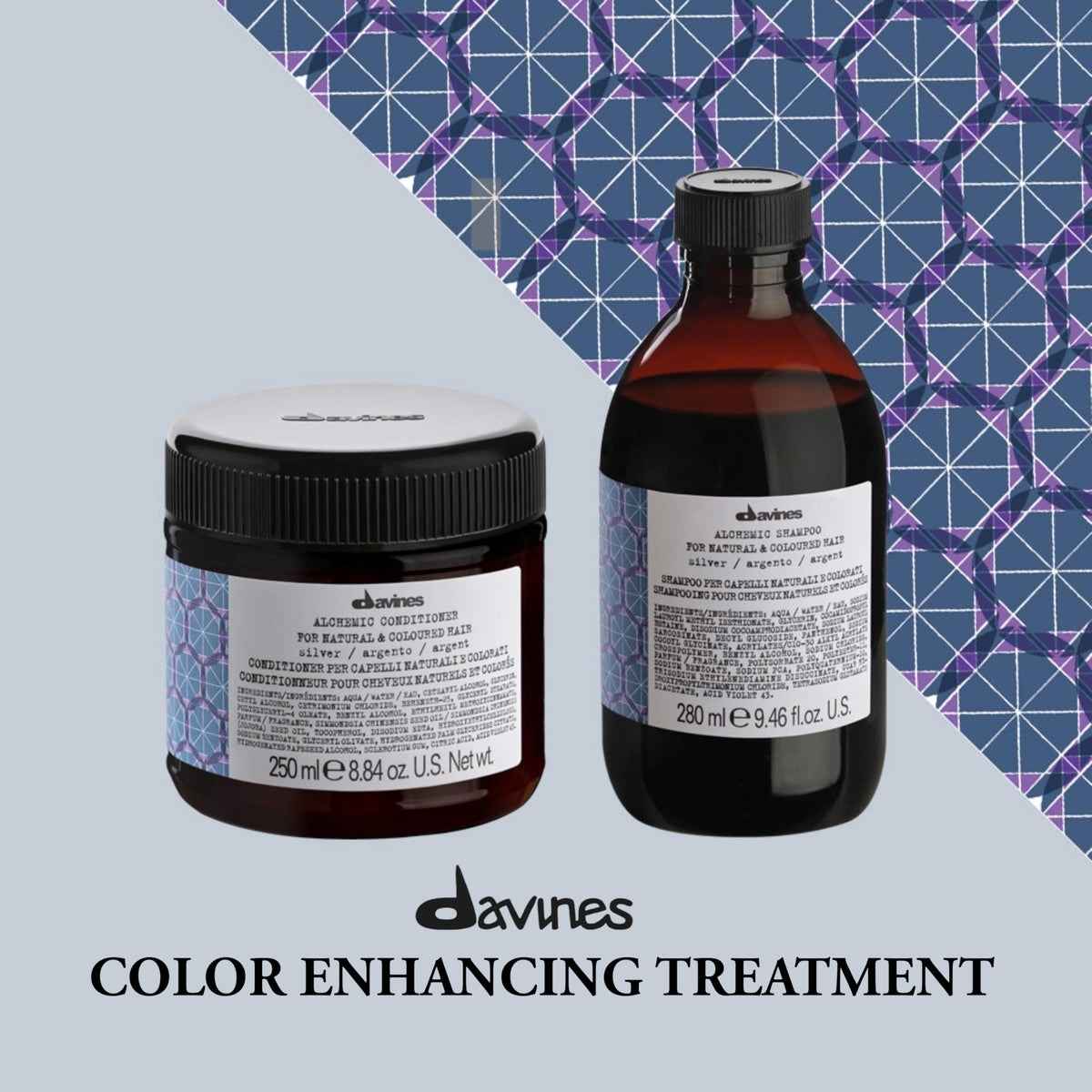 Davines purple-tinged foam texture demonstrates toning pigment action