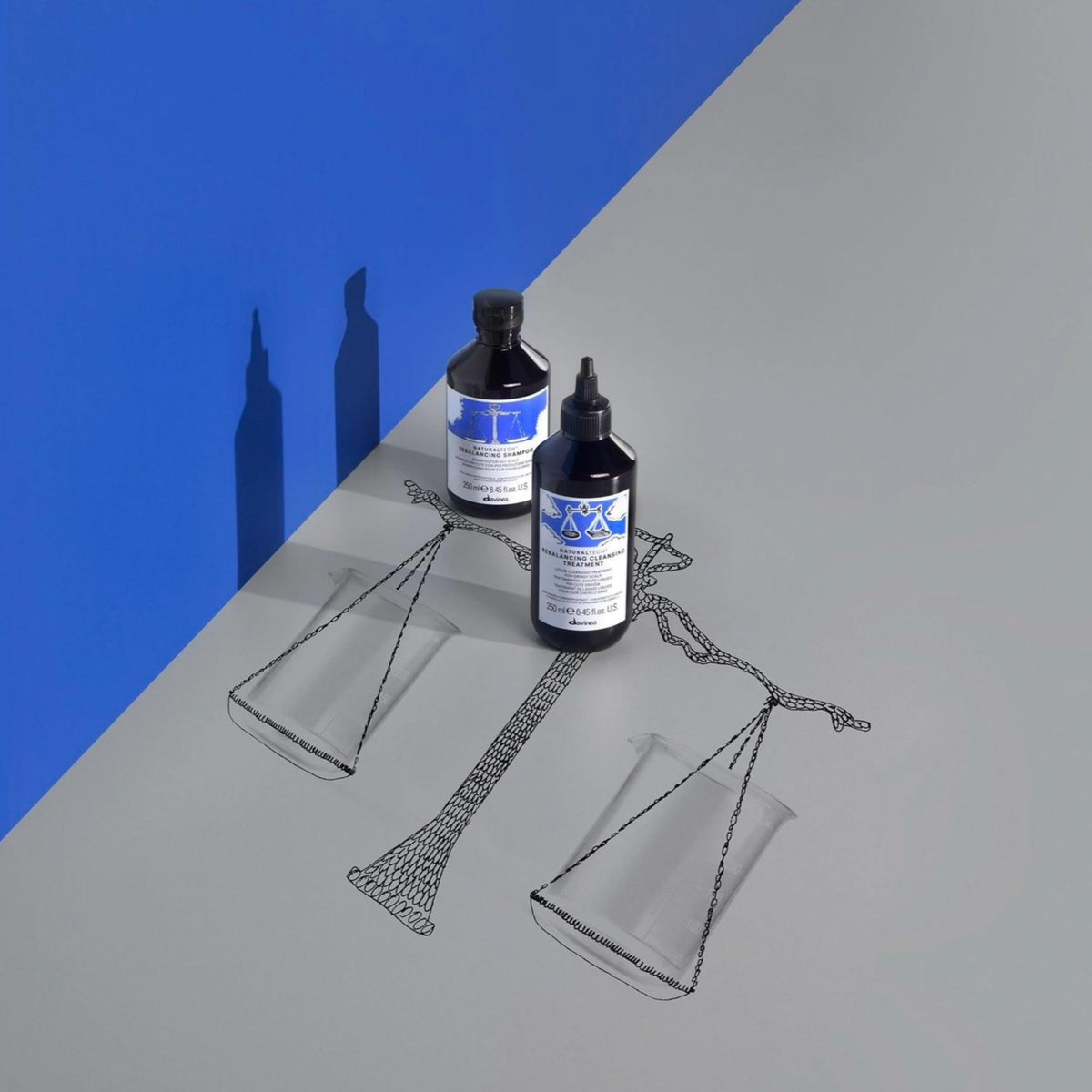 Davines product application on scalp demonstrating targeted oil control benefit