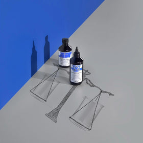 Davines product application on scalp demonstrating targeted oil control benefit
