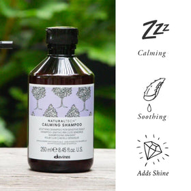 Davines shampoo lather close-up showing soft foam and gentle texture