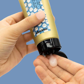 Davines open tube revealing cream-gel consistency for quick drying benefit
