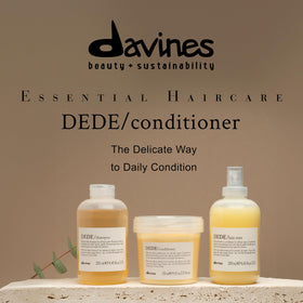 Davines DEDE back label with ingredients list for informed users