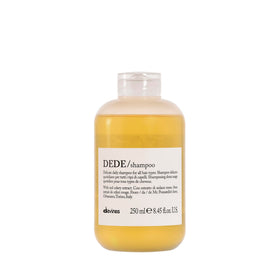 Davines DEDE front bottle showing clean packaging and brand benefit