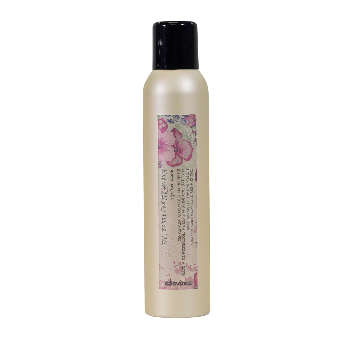 Davines front packaging showing product and sleek design benefits styling