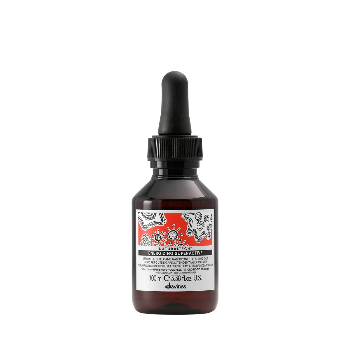 davines front packaging shows product and brand benefit increased density