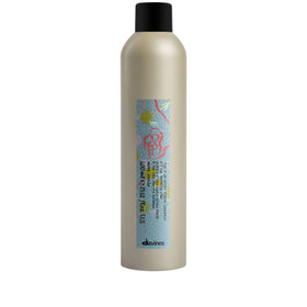 Davines extra strong hairspray front packaging shows bottle and branding benefit hold