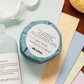 Davines ingredient label close-up highlighting quality formulation