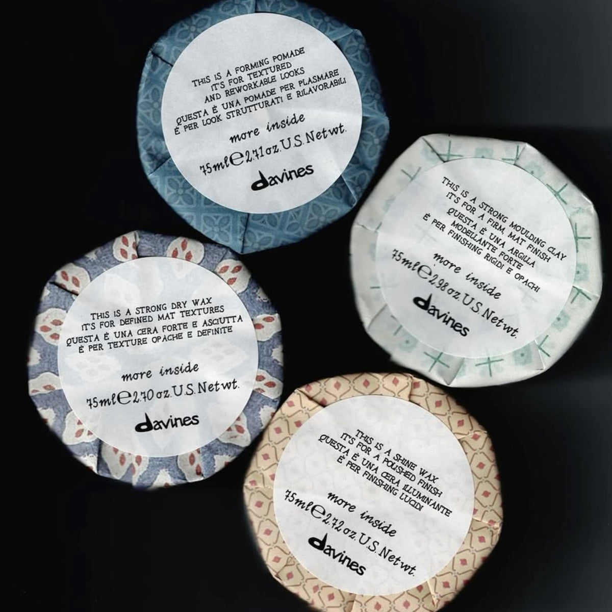 Davines hair close-up showing natural shine and frizz control
