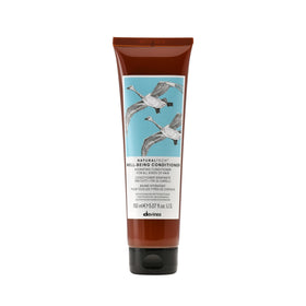 Davines front packaging showing wellbeing conditioner and brand benefit