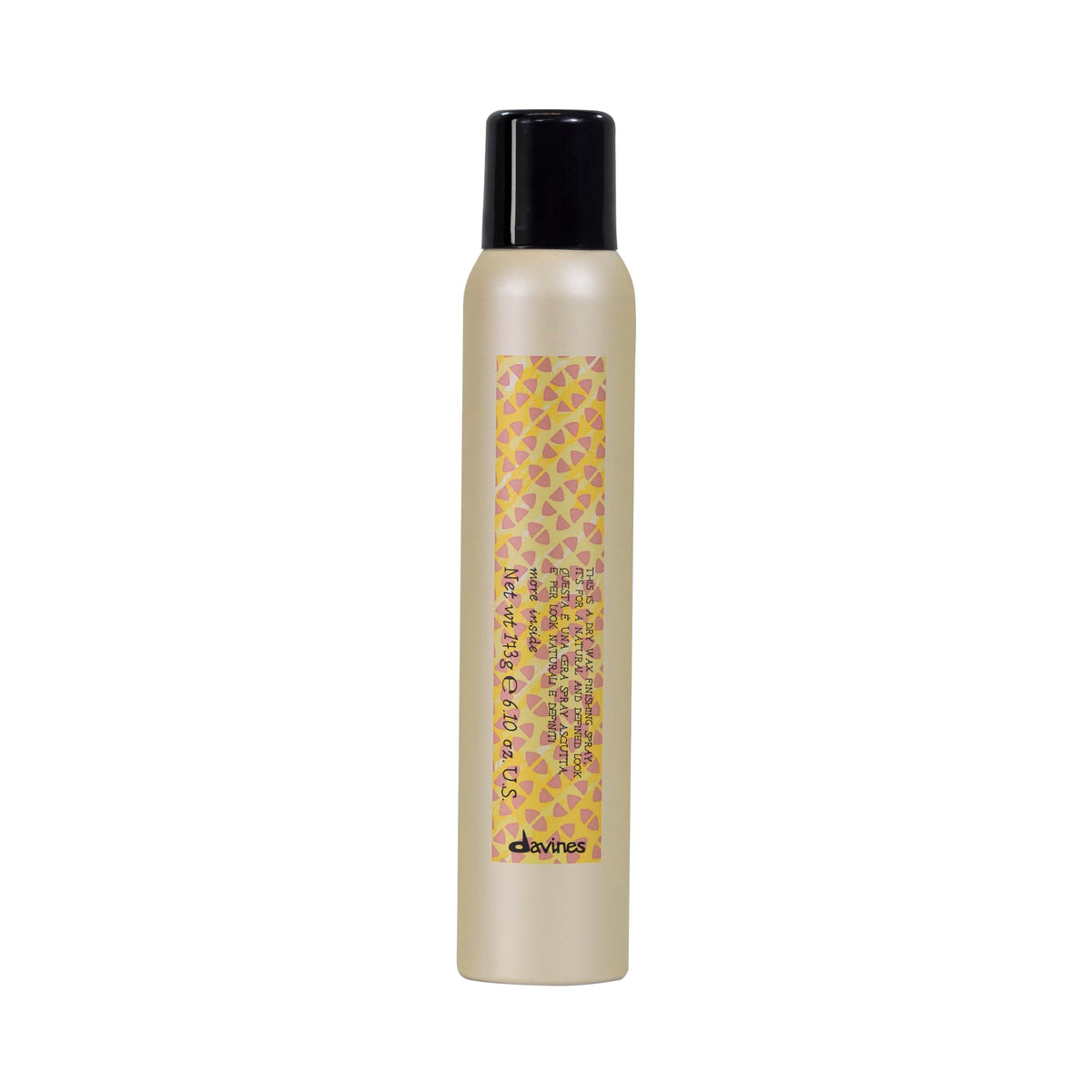 Davines front packaging showing bottle and label with product clarity benefit