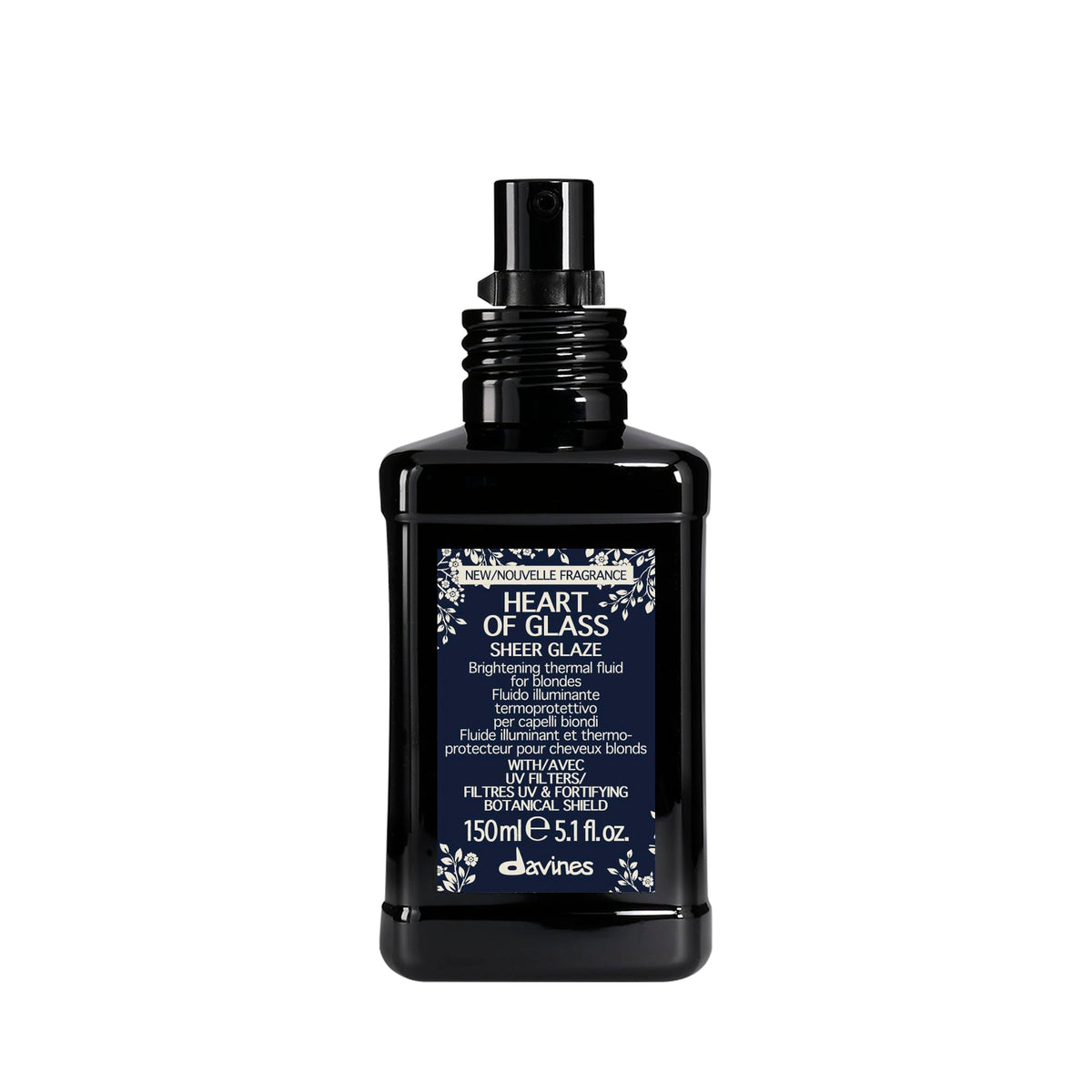 Davines bottle front packaging showing product and benefits