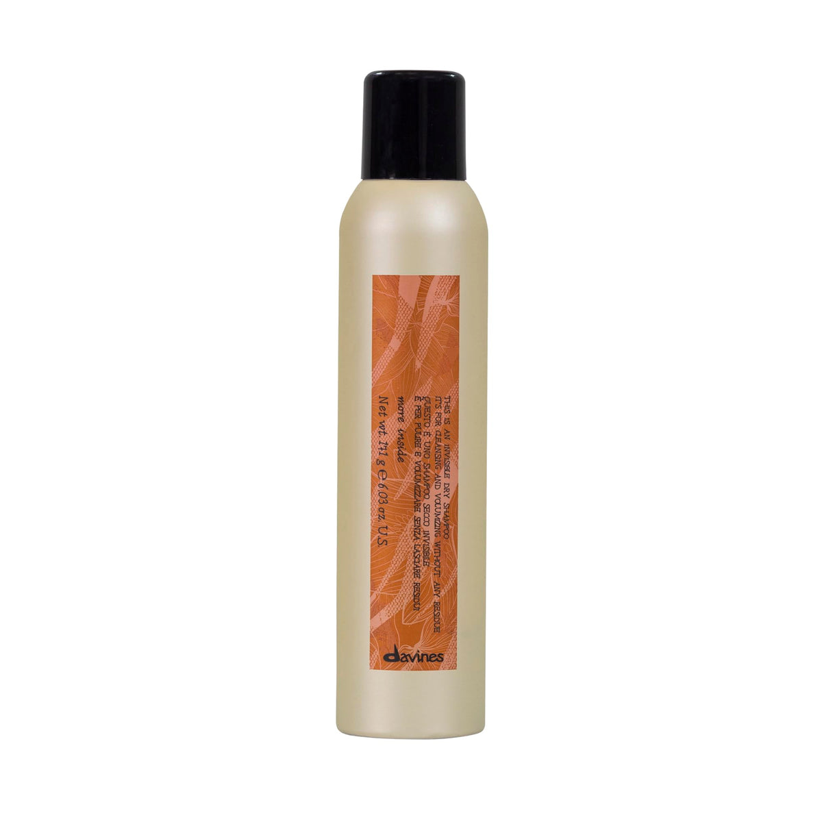 Davines front packaging view shows clean label and product benefit