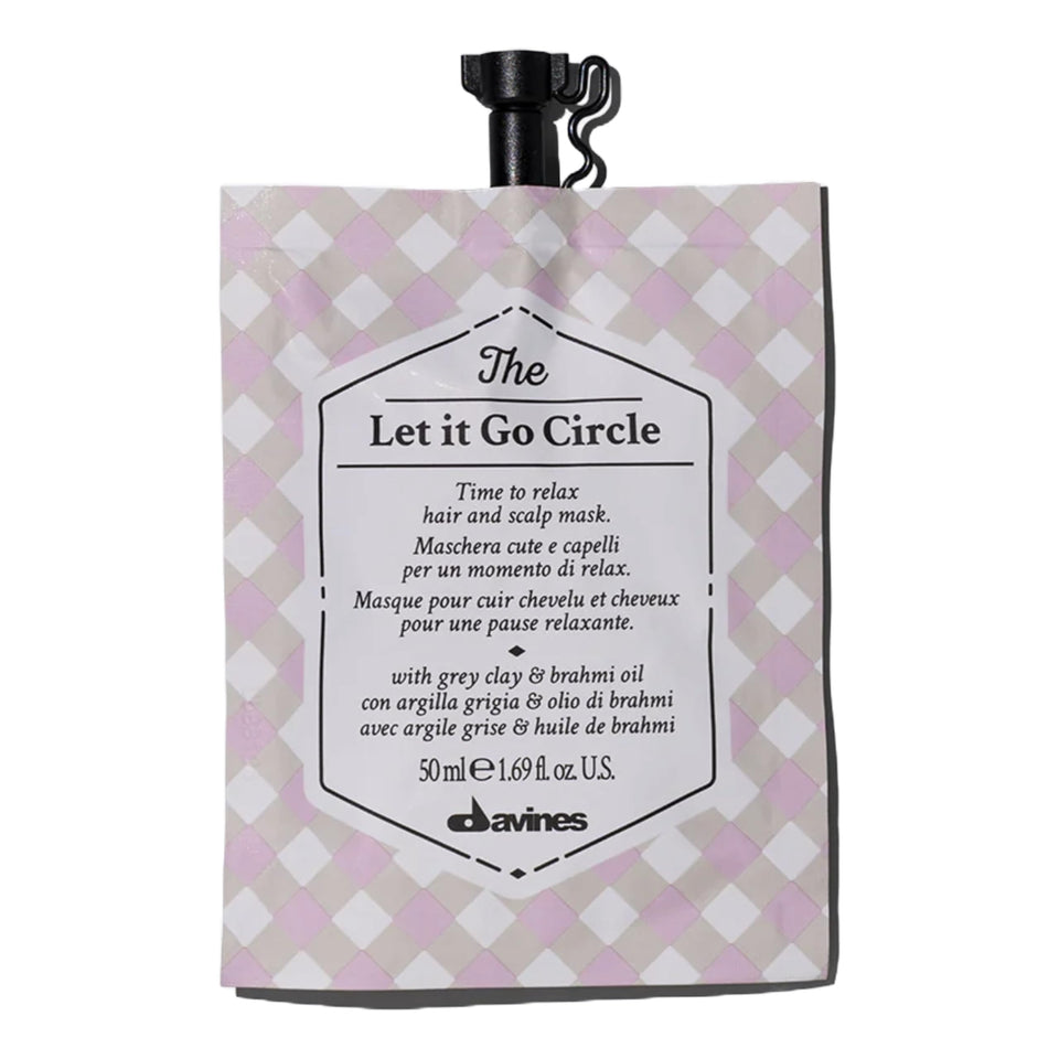 Davines front packaging showing mask jar and calming branding for easy identification
