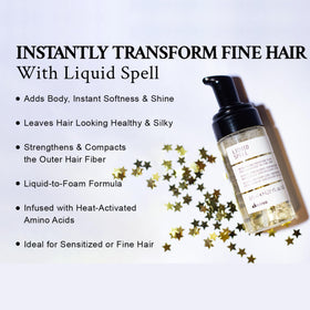 Davines applying product to mid-lengths for improved body and shine