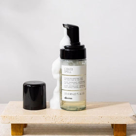 Davines close-up label view highlighting Italian-made quality and details