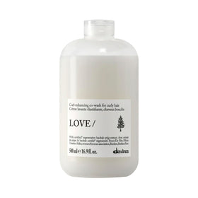 Davines bottle front view showing LOVE CURL/ Co-Wash for hydrated curls