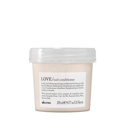 Davines LOVE Curl Conditioner front packaging showing brand and volume benefit