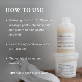 Davines conditioner texture close-up demonstrating creamy slip for easy detangling benefit